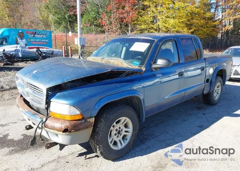 2004 Dodge Dakota Slt из США, поврежденный, VIN 1D7HG48N24S510369